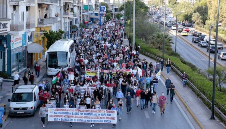 Në Athinë, marshim kundër sulmeve izraelite në Gaza