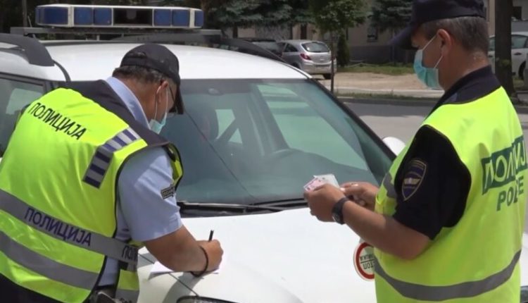 Gjobiten 62 vozitës për tejkalim të parregullt, njofton SPB-Tetovë