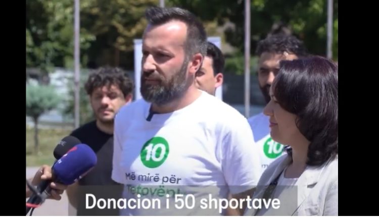 “Më mirë për Tetovën”:  Donacion i 50 shportave për hudhjen e mbeturinave  në Tetovë (VIDEO)