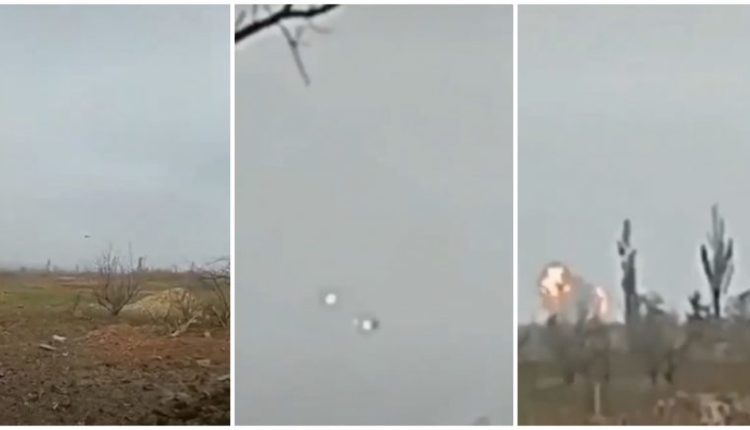 Ukrainasit rrëzojnë edhe një aeroplan ushtarak rus (VIDEO)