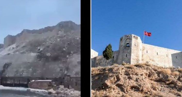 Tërmeti në Turqi, Shembët kalaja Gaziantepit e cila u ndërtua më shumë se 2200 vjet më parë