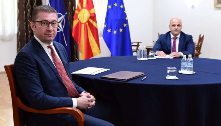 Kryeministri Kovaçevski në takim me liderin e VMRO-DPMNE-së