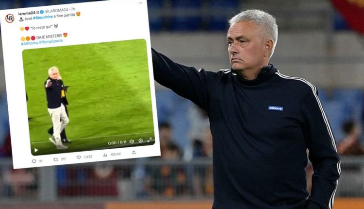 Një gjest që vlen sa një mijë fjalë, Mourinho zbulon të ardhmen e tij përballë tifozëve në Olimpico