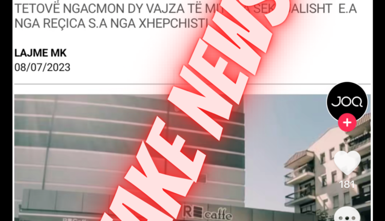 Fake news për pronarin e RE Caffe Tetovë