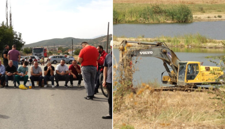 Banorët e Konjares sërish protestojnë kundër gërmimeve afër lumit Pçinjë