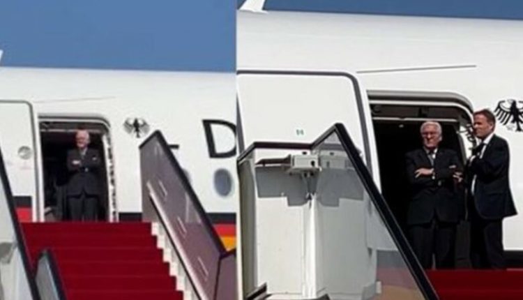 Katari lë në pritje presidentin gjerman në aeroport (VIDEO)