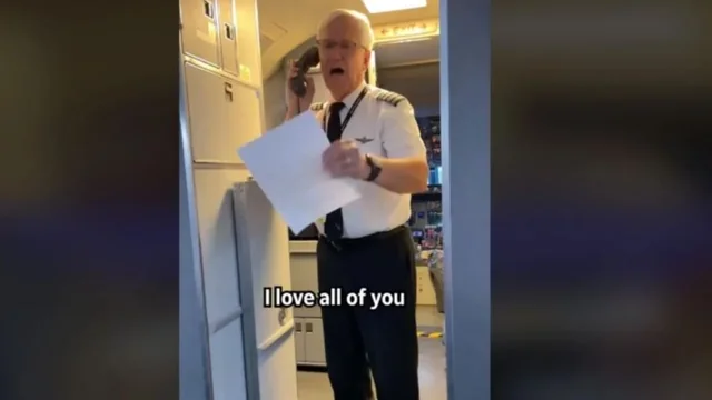 Piloti mes lotëve, bën fjalimin prekës para pasagjerëve: Ky është udhëtimi i fundit, do dal në pension (VIDEO)