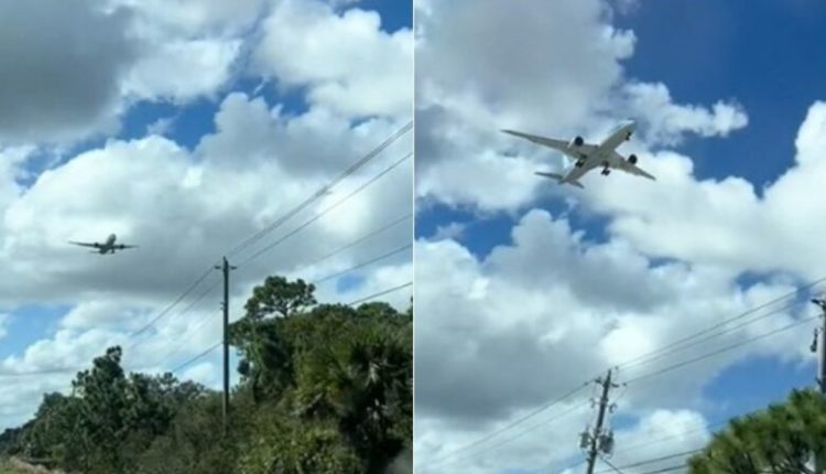 Një video ku shihet një aeroplan që duket se nuk lëviz ndërsa është në ajër i ka lënë shikuesit të hutuar