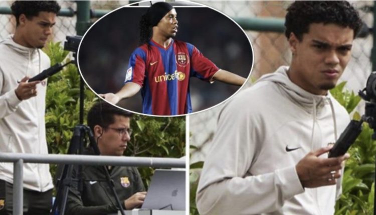 Djali i Ronaldinhos poshtërohet nga Barcelona, detyrohet të punojë si kameraman