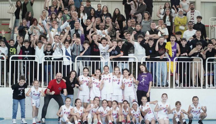 Basketboll:KB  “Tetova Bulls” në kategorinë e vajzave U-12   me paraqitje spektakolere mundi Vardarin