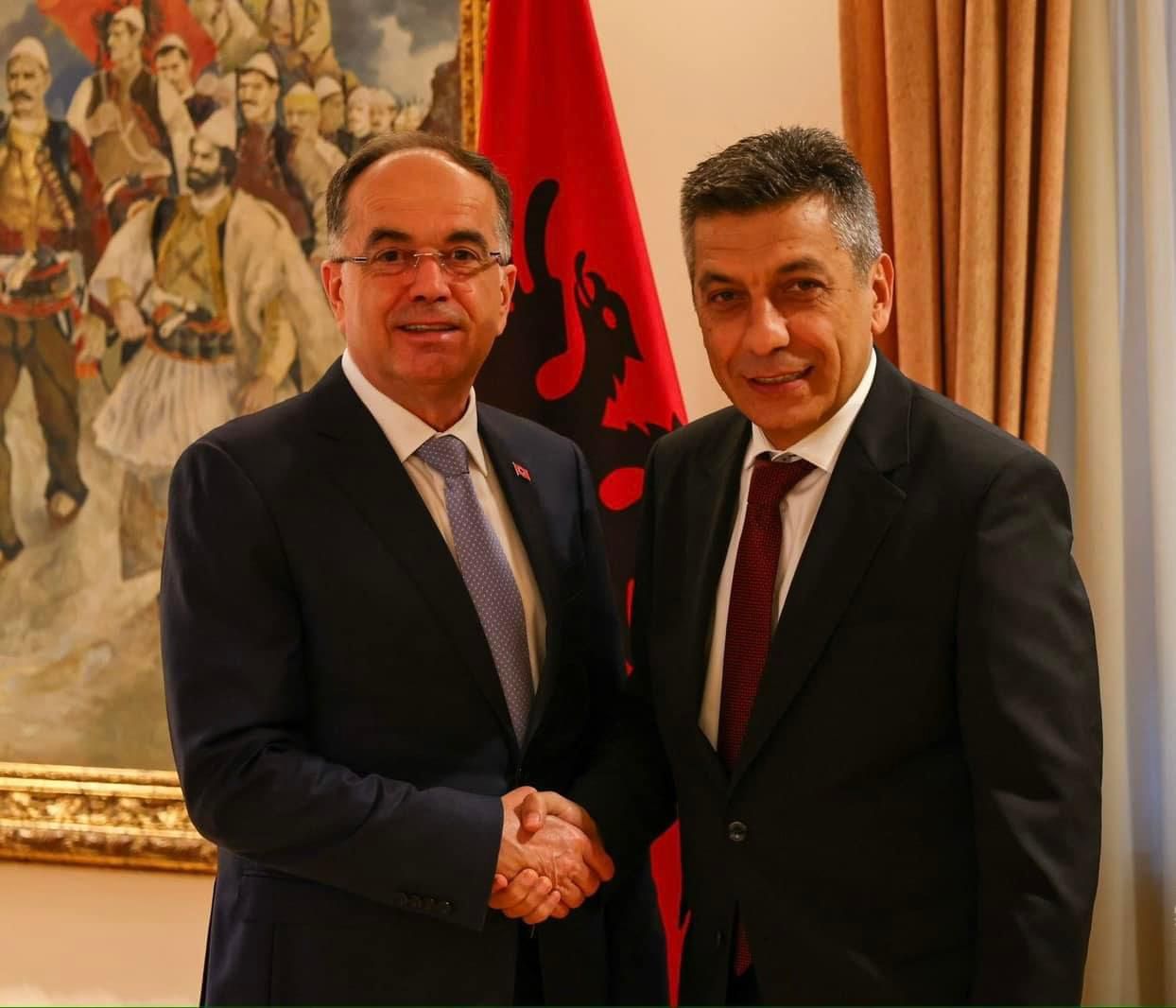 Zëvendëskryeministri i Parë Mexhiti u prit nga Presidenti i Shqipërisë Bajram Begaj