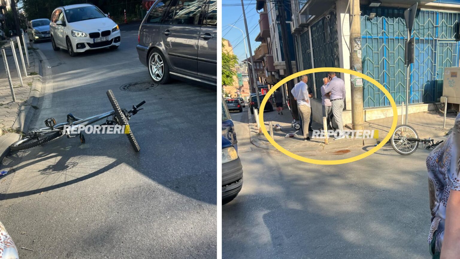 Aksident trafiku në Prishtinë, vetura përplas për toke biçiklistin